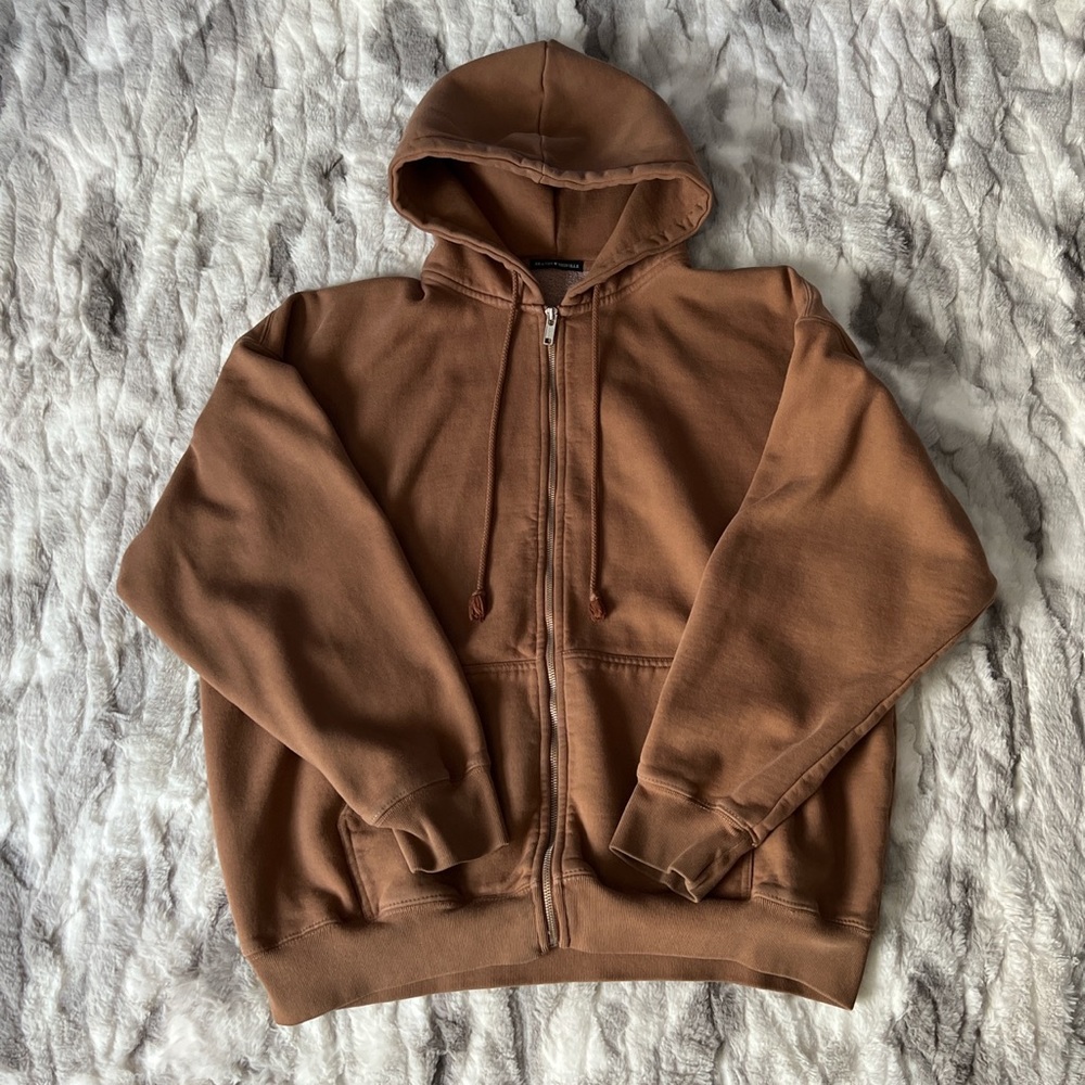brandy melville brown christy hoodie